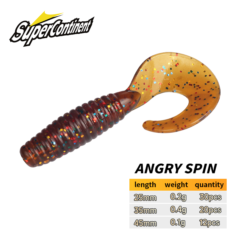 Fishing Lure Soft Plastic - Przynęty miękkie Supercontinent Angry Spin 25mm