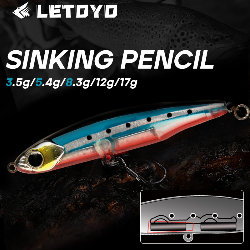 Fishing Lure Swimbait - LETOYO Sinking Pencil 17g 12g-3.5g Sztuczne