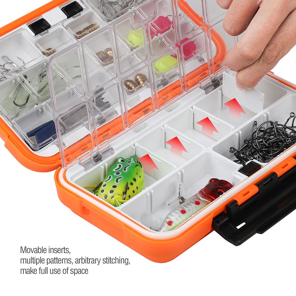 Fishing Lure Box - Plastikowe dwustronne pudełko na przynęty do