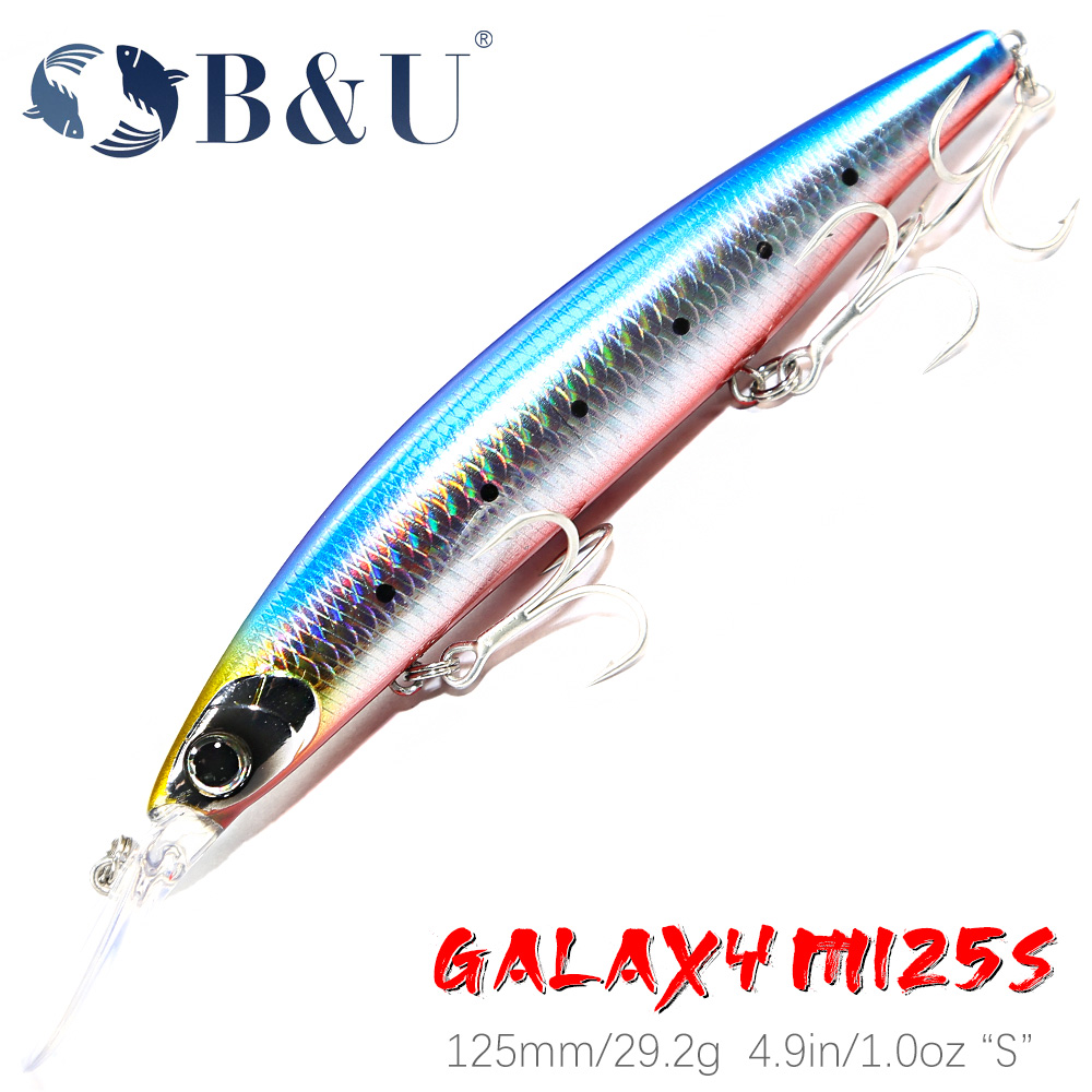 Fishing Lure Jerkbait - B&U 125mm tonąca Minnow Sea Fishing