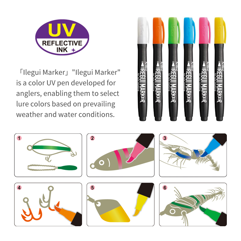 Nowy długopis z farbą UV fluor – Fishing Lure Soft Plastic recenzja i cena