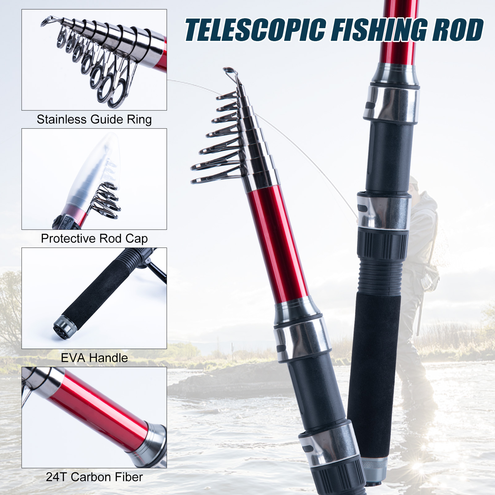 Goture Teleskopowy Zestaw Wędk – Fishing Lure Spinner recenzja i cena