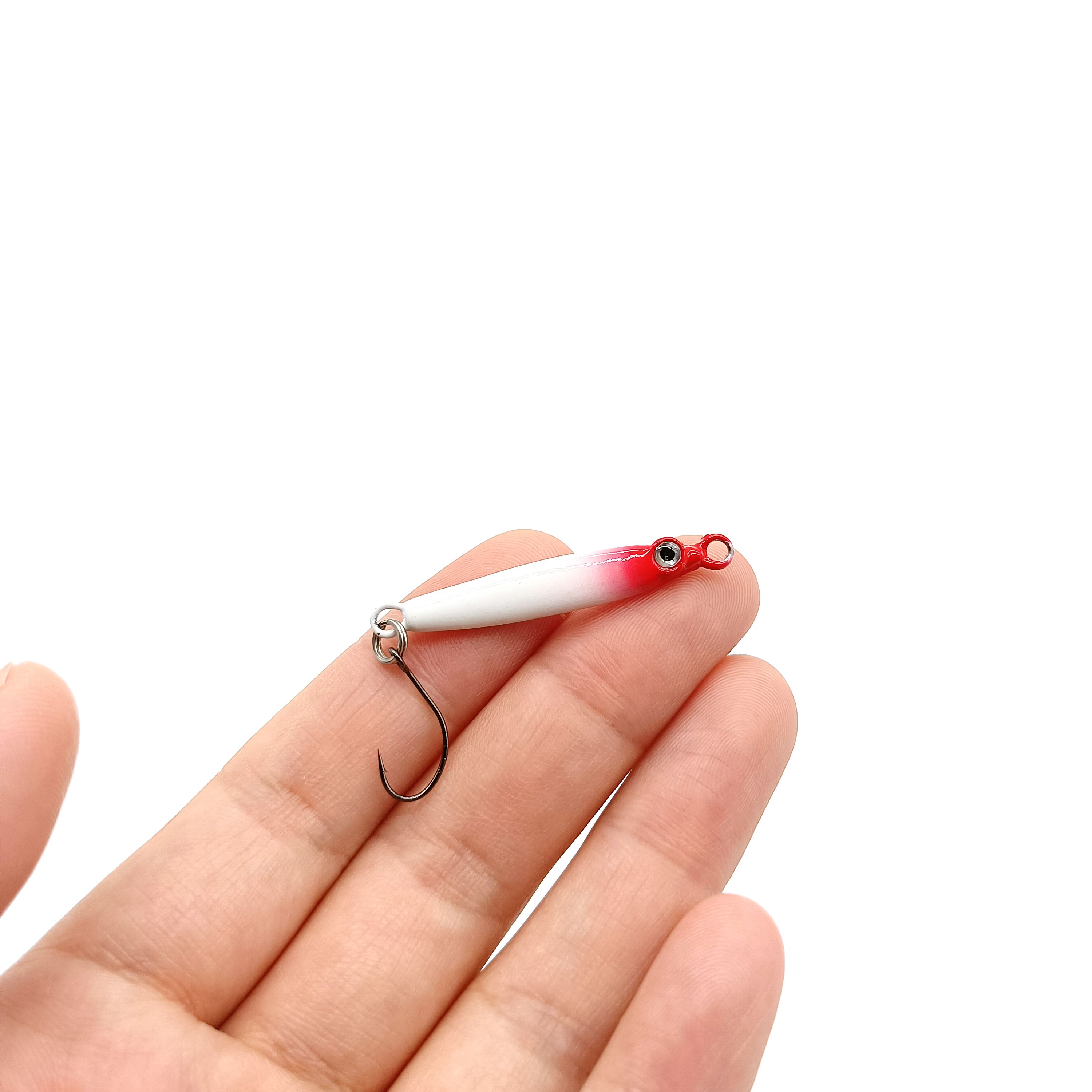 DUODUOYU 5 sztuk Mini metalowy – Fishing Lure Soft Plastic recenzja i cena