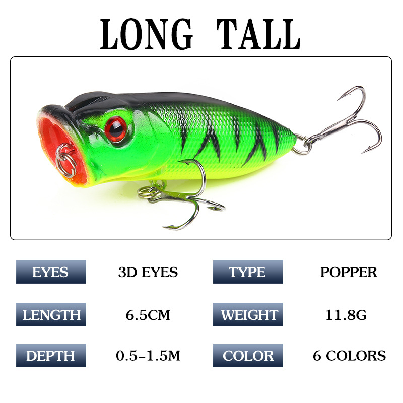 6 sztuk 6 kolorów (w torebce O – Fishing Lure Topwater recenzja i cena