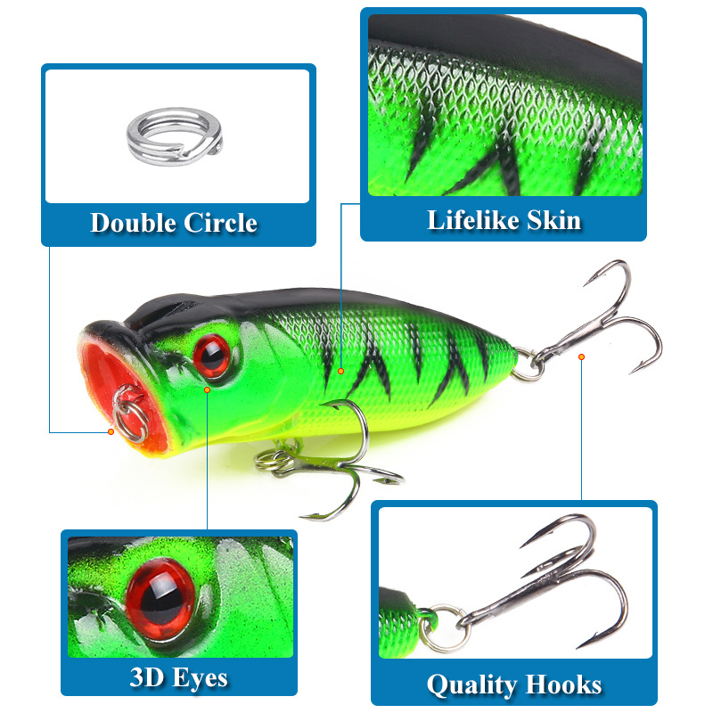 6 sztuk 6 kolorów (w torebce O – Fishing Lure Topwater recenzja i cena